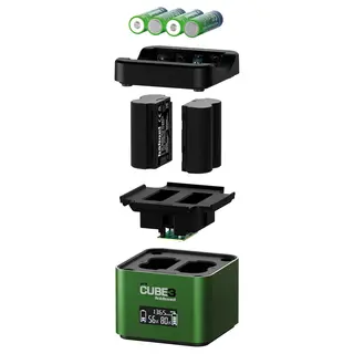 H&#228;hnel ProCube 3 Twin Charger Fujifilm For NP-W126 og NP-W235