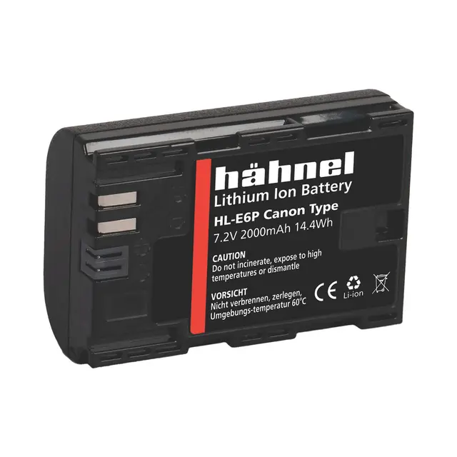 Hähnel Batteri HL-E6P/LP-E6P Canon Tilsvarer LP-E6/LP-E6N/LP-E6NH/LP-E6P 