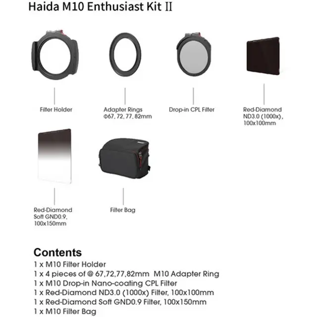 Haida M10 Enthusiast Kit II Filter kit landskap 