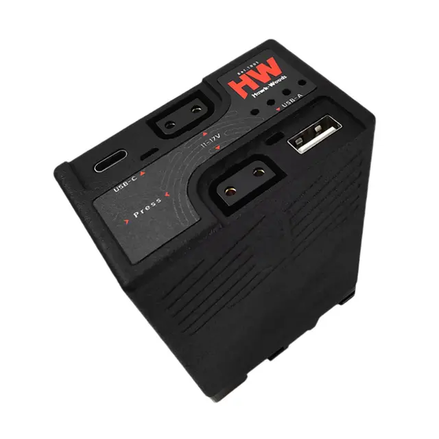 Hawk-Woods BP-98X 98Wh 14.4v Sony BP-U batteri USB A & C 