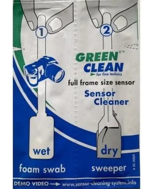 Green Clean Wet & Dry Sensor Cleaner 1pk 2 Sensor Swab for Full Frame sensor 