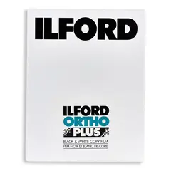 Ilford Ortho Plus 8x10 in 25 Ark Sort/hvit orthochromatisk film 80 ISO