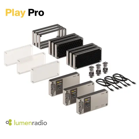 Kelvin Play Pro 3 Lys Kit m/tilbeh&#248;r RGBACL LED Pocket Creative Panel Light