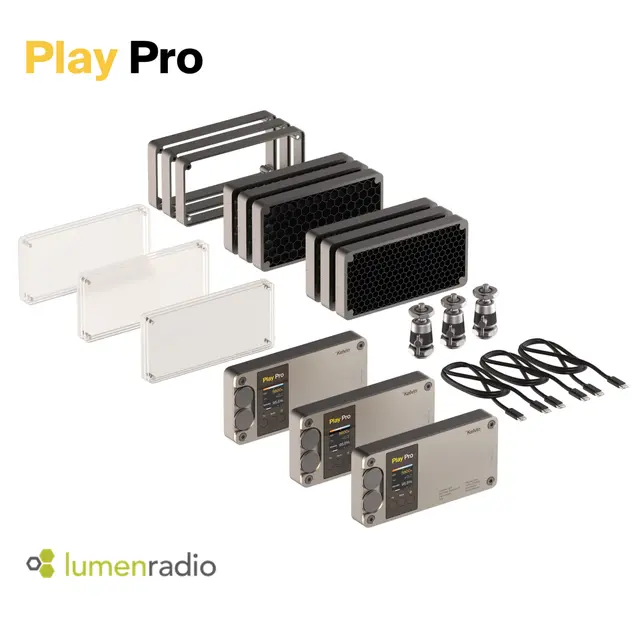 Kelvin Play Pro 3 Lys Kit m/tilbehør RGBACL LED Pocket Creative Panel Light 