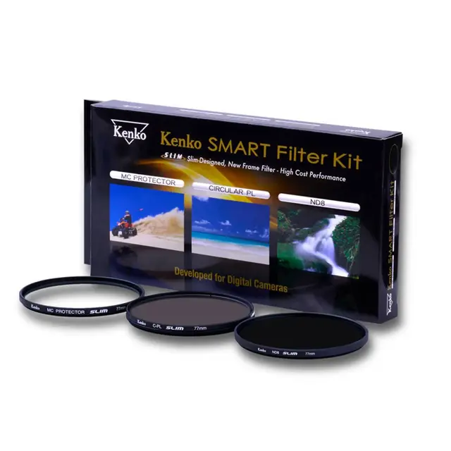 Kenko Smart Filter 3-Kit Protect 72mm 72mm. CPL/ND8 