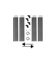 Kupo KH-20 20ft x 20ft Butterfly KIT 6x6 Komplett ramme og duk 6x6 m. Frame Kit