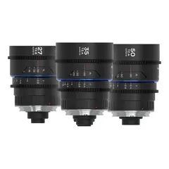 Laowa Nanomorph S35 Prime 3-Lens Bundle Arri PL + EF. 27mm, 35mm, 50mm. Blue
