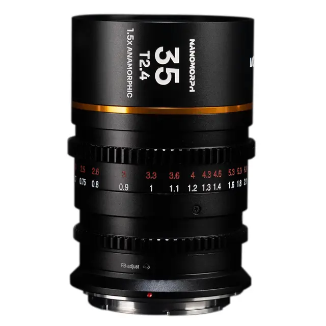 Laowa Nanomorph S35 Prime 3-Lens Bundle Fuji X. 27mm, 35mm, 50mm. Amber 