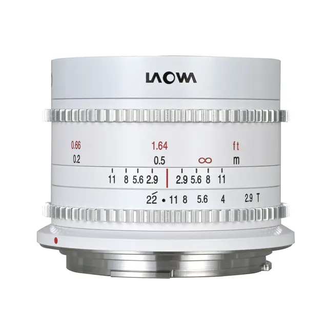 Laowa 9mm T2.9 Zero-D Cine White For Canon RF. Hvit 