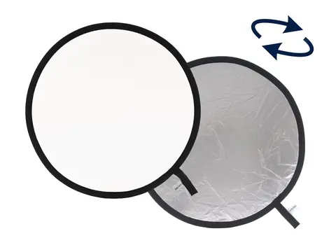 Manfrotto Collapsible Reflector 75cm 75cm S&#248;lv og Hvit Reflektor