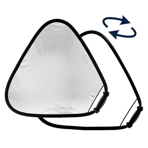 Manfrotto Trigrip Reflector 75cm S/W 75cm Reflektor med grep S&#248;lv og Hvit