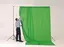 Manfrotto Chromakey Curtain 3x3,5m Green Chromakey gr&#248;nn gardin m/ l&#248;pegang