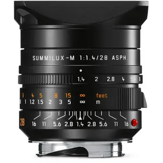 Leica Summilux-M f/1.4 28mm ASPH Sort Filterfatning E49