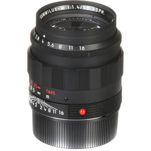 Leica Summilux-M f/1.4 50mm ASPH Matt svart med fillterfatning E43 