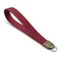 Leica Wrist Strap, fabric/leather Olive/Burgundy