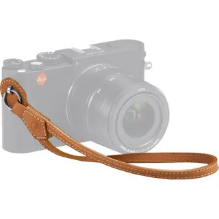 Leica H&#229;ndleddstropp for M X og Q Cognac-farget skinn