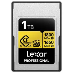 Lexar CFexpress 4.0 Pro Gold 1TB Type A. R1800/W1650 MB/s. VPG400