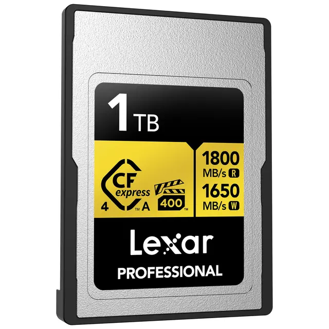 Lexar CFexpress 4.0 Pro Gold 1TB Type A. R1800/W1650 MB/s. VPG400 