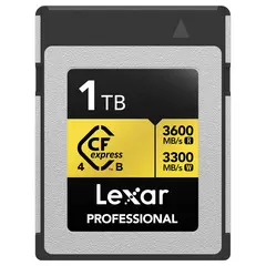 Lexar CFexpress 4.0 Pro Gold 1TB Type B Type B. R3600/W3300 MB/s