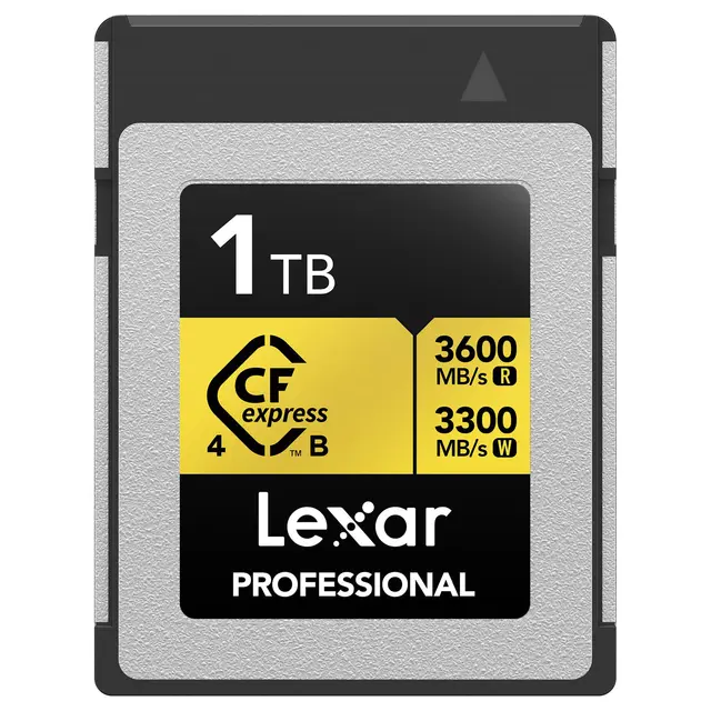 Lexar CFexpress 4.0 Pro Gold 1TB Type B Type B. R3600/W3300 MB/s 