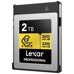 Lexar CFexpress 4.0 Pro Gold 2TB Type B Type B. R3600/W3300 MB/s