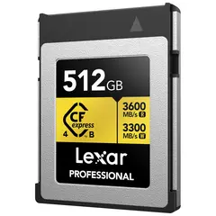 Lexar CFexpress 4.0 Pro Gold 512GB TypeB Type B. R3600/W3300 MB/s