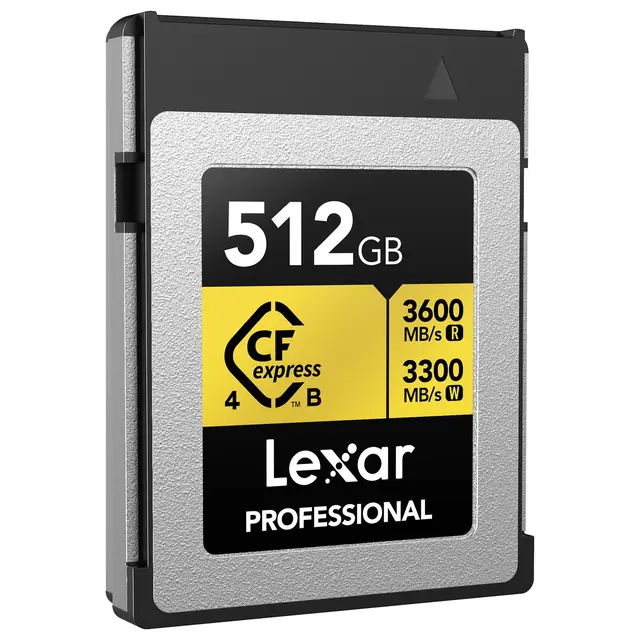 Lexar CFexpress 4.0 Pro Gold 512GB TypeB Type B. R3600/W3300 MB/s 