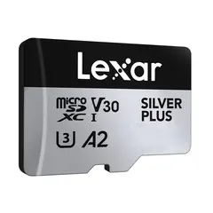 Lexar Pro Silver Plus microSDXC UHS-I/U3/A2/4K. R205/W100-150 V30