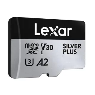 Lexar Pro Silver Plus microSDXC UHS-I/U3/A2/4K. R205/W100-150 V30