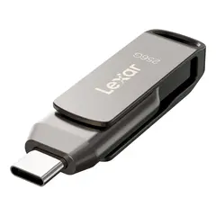 Lexar JumpDrive Dual Drive D400 256GB 256GB Minnepinne. USB-C og USB-A