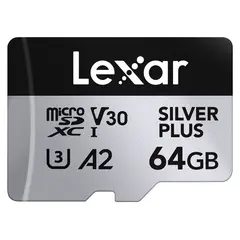 Lexar Pro Silver Plus microSDXC 64GB 64GB. UHS-I/U3/A2/4K. R205/W100 (V30)