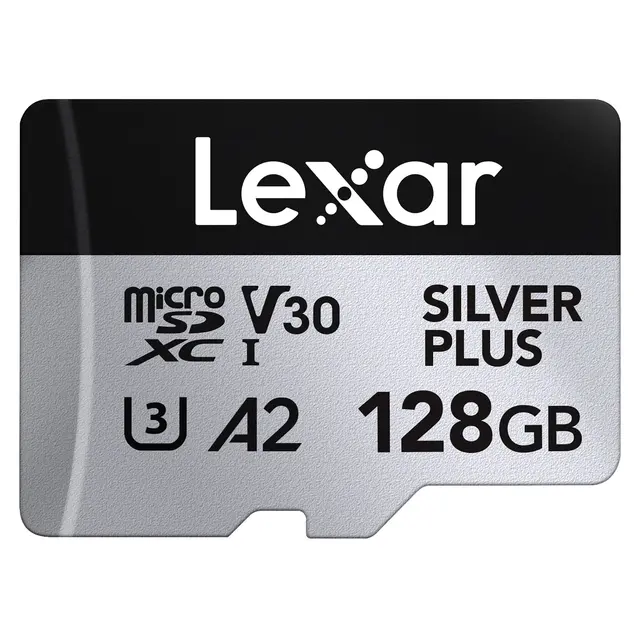 Lexar Pro Silver Plus microSDXC 128GB 128GB 2pk. UHS-I/U3/A2/4K. R205/W150 V30 