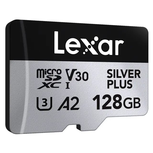 Lexar Pro Silver Plus microSDXC 128GB 128GB 2pk. UHS-I/U3/A2/4K. R205/W150 V30 