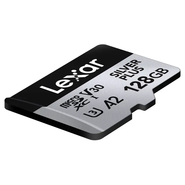 Lexar Pro Silver Plus microSDXC 128GB 128GB 2pk. UHS-I/U3/A2/4K. R205/W150 V30 