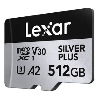 Lexar Pro Silver Plus microSDXC 512GB 512GB. UHS-I/U3/A2/4K. R205/W150 (V30)