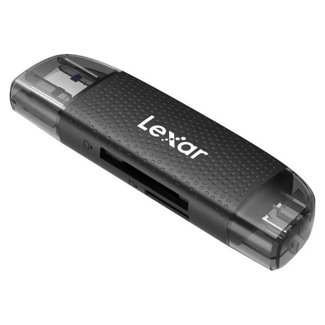 Lexar Cardreader Dual Slot USB-A/C Kortleser for SD og microSD (USB 3.1) 