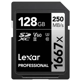 Lexar Pro 1667X SDXC UHS-II U3 128GB 128GB (V60) R250/W120