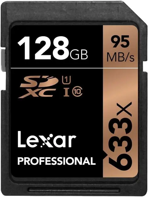 Lexar 633X 128GB SDHC (V30) 128GB Minnekort R95/W45 