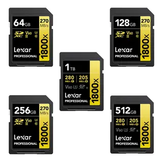 Lexar Pro 1800X SDXC UHS-II U3 (V60) R280/W210