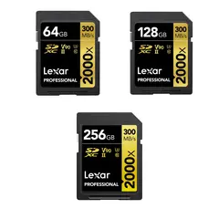 Lexar Pro 2000X SDXC UHS-II U3 (V90) R300/W260