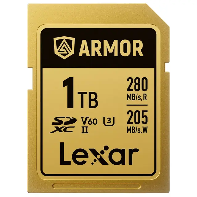 Lexar Armor Gold SDXC 1TB 1TB. UHS-II/U3/IP68. R280/W205 (V60) 