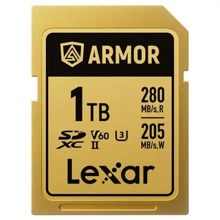 Lexar Armor Gold SDXC 1TB 1TB. UHS-II/U3/IP68. R280/W205 (V60)