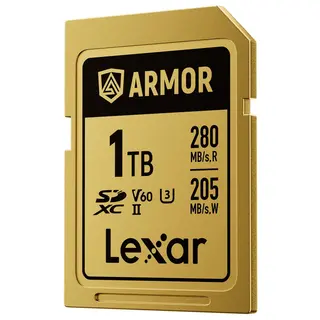 Lexar Armor Gold SDXC 1TB 1TB. UHS-II/U3/IP68. R280/W205 (V60)