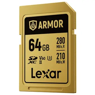 Lexar Armor Gold SDXC 64GB 64GB. UHS-II/U3/IP68. R280/W210 (V60)