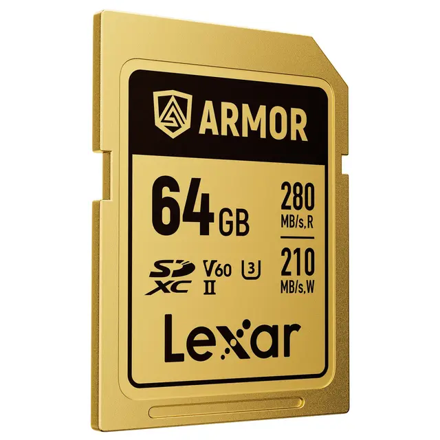 Lexar Armor Gold SDXC 64GB 64GB. UHS-II/U3/IP68. R280/W210 (V60) 