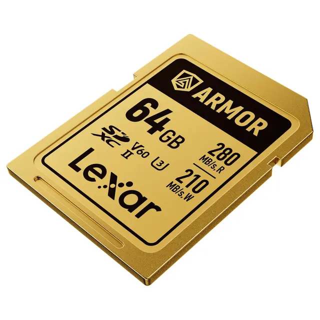 Lexar Armor Gold SDXC 64GB 64GB. UHS-II/U3/IP68. R280/W210 (V60) 