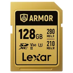 Lexar Armor Gold SDXC 128GB 128GB. UHS-II/U3/IP68. R280/W205 (V60)