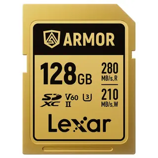 Lexar Armor Gold SDXC 128GB 128GB. UHS-II/U3/IP68. R280/W205 (V60)