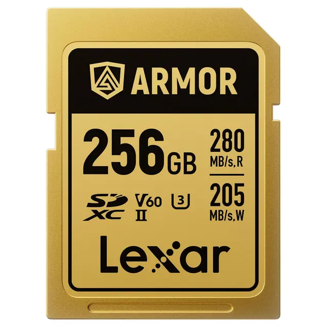 Lexar Armor Gold SDXC 256GB 256GB. UHS-II/U3/IP68. R280/W205 (V60) 