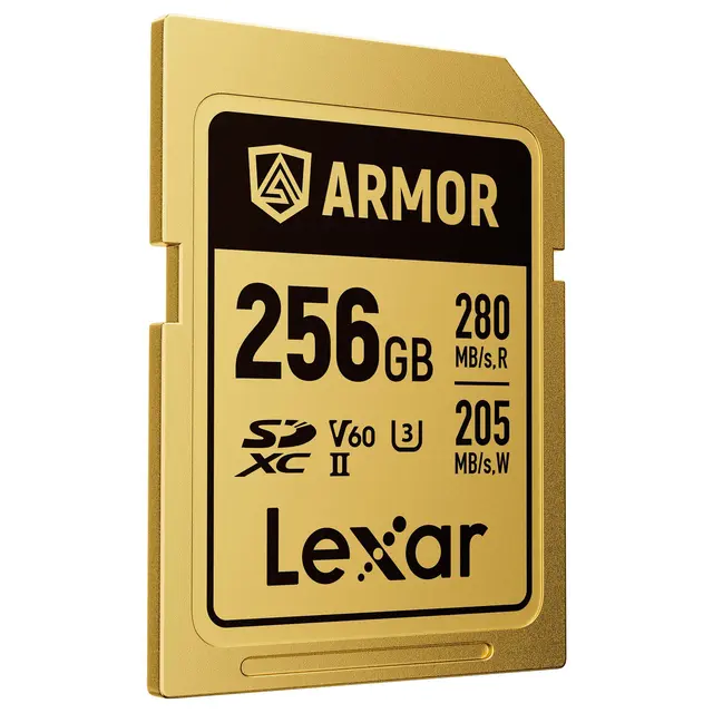 Lexar Armor Gold SDXC 256GB 256GB. UHS-II/U3/IP68. R280/W205 (V60) 